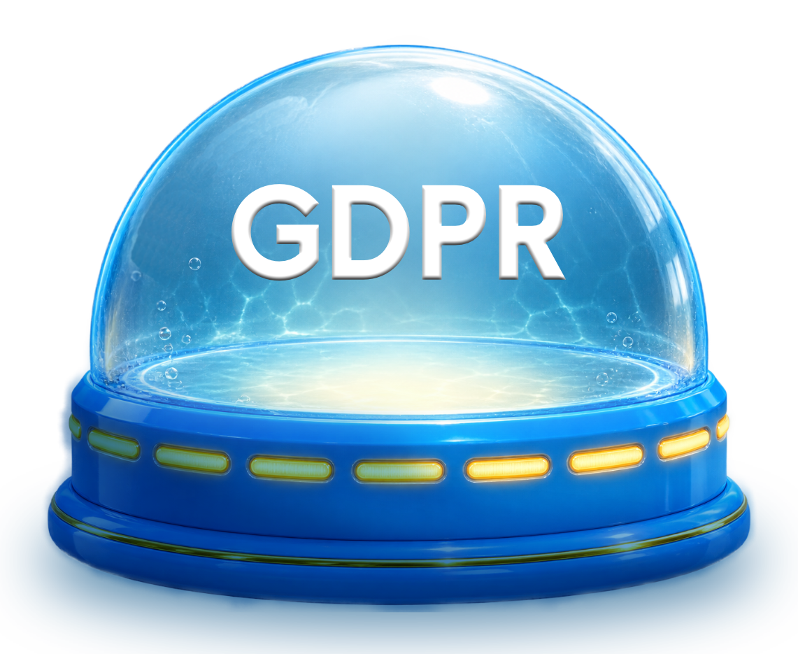 GDPR compliance glass dome illustration